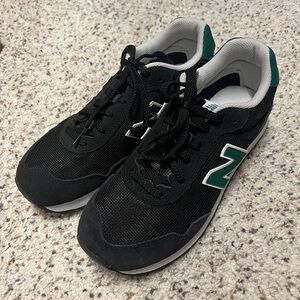 New Balance Black and Green Sneakers